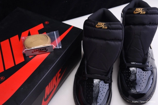 Cheap Husky 555088-032 AIR 1 JORDAN HIGH BLACK RETRO GOLD (2020) METALLIC 0818